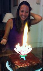 Celebrating with Chinese Singing Flaming Candle